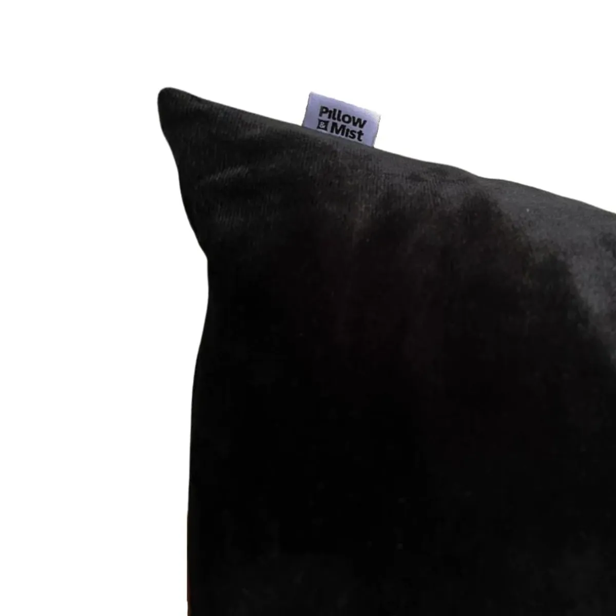 PILLOW & MIST - Funda de cojín Black Velvet 45 x 45 cm