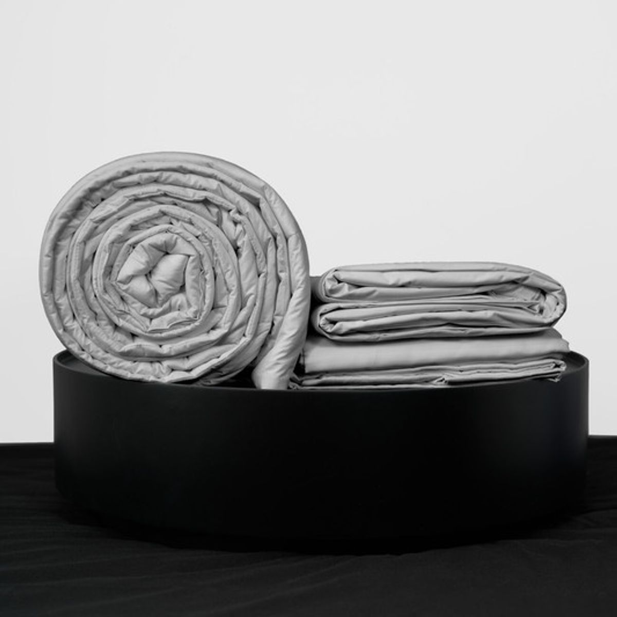 COBITEX HOME - Sábanas + Plumón Hipoalergénico + Funda Plumón King Gris 100% Algodón