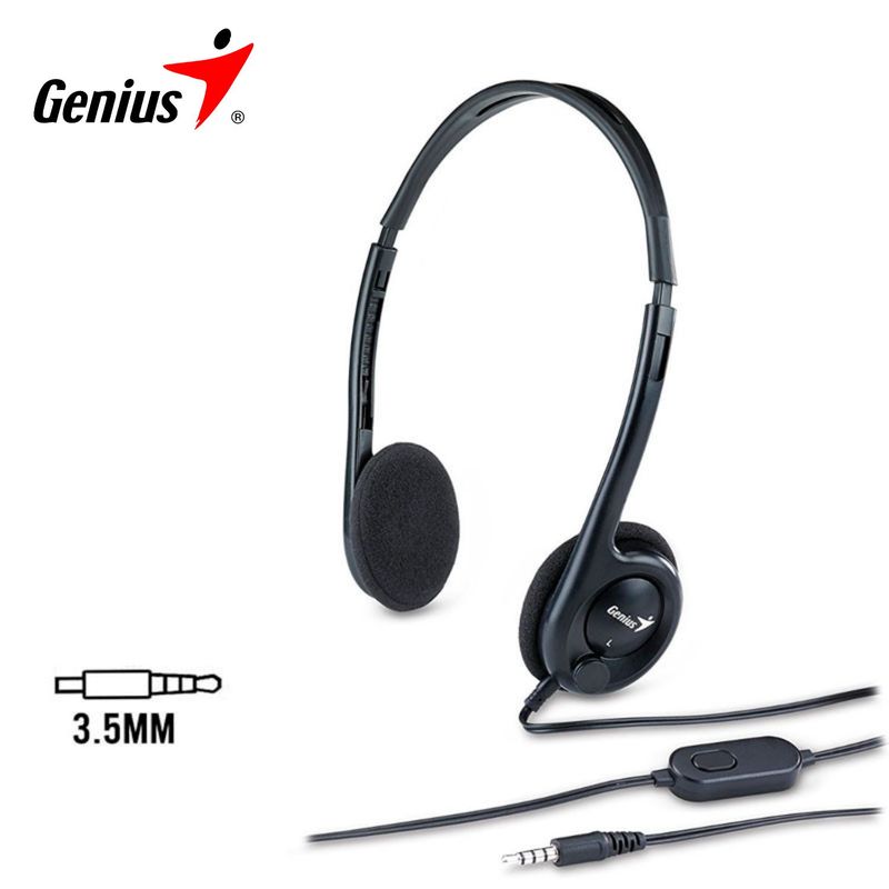 GENIUS - Audifonos Con Microfono Genius HS-M200C Para Notebook Negro