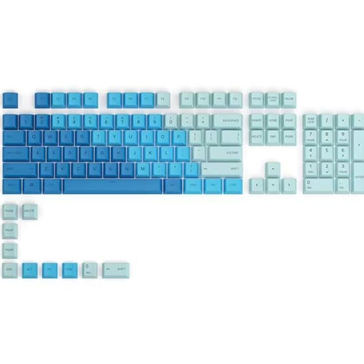 GENERICO - GLORIOUS PBT CARIBBEAN OCEAN KEY CAPS