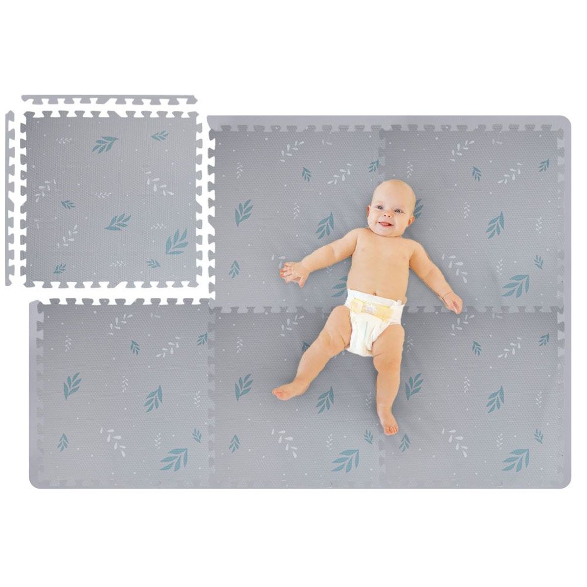 LA SONAJA - PISO ALFOMBRA ANTIGOLPES EVA BEBES MAT 1.20 M x 1.77 M