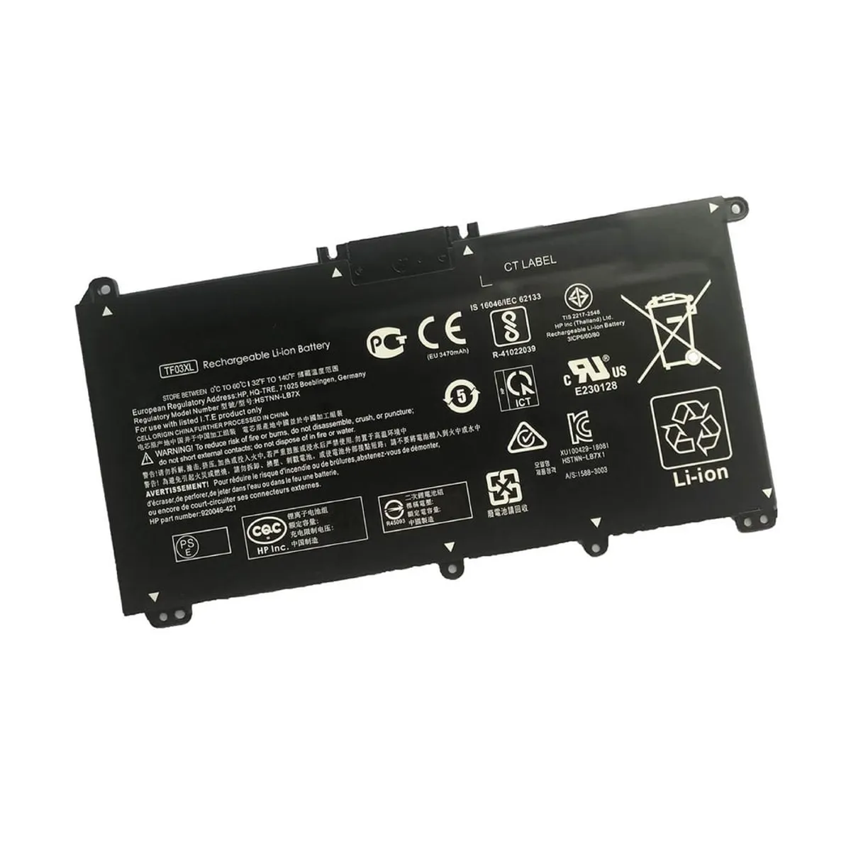 HP - BATERIA PARA HP HSTNN-UB7J TF03XL 41.9Wh 11.55V 3 CELDAS 15 CC INT