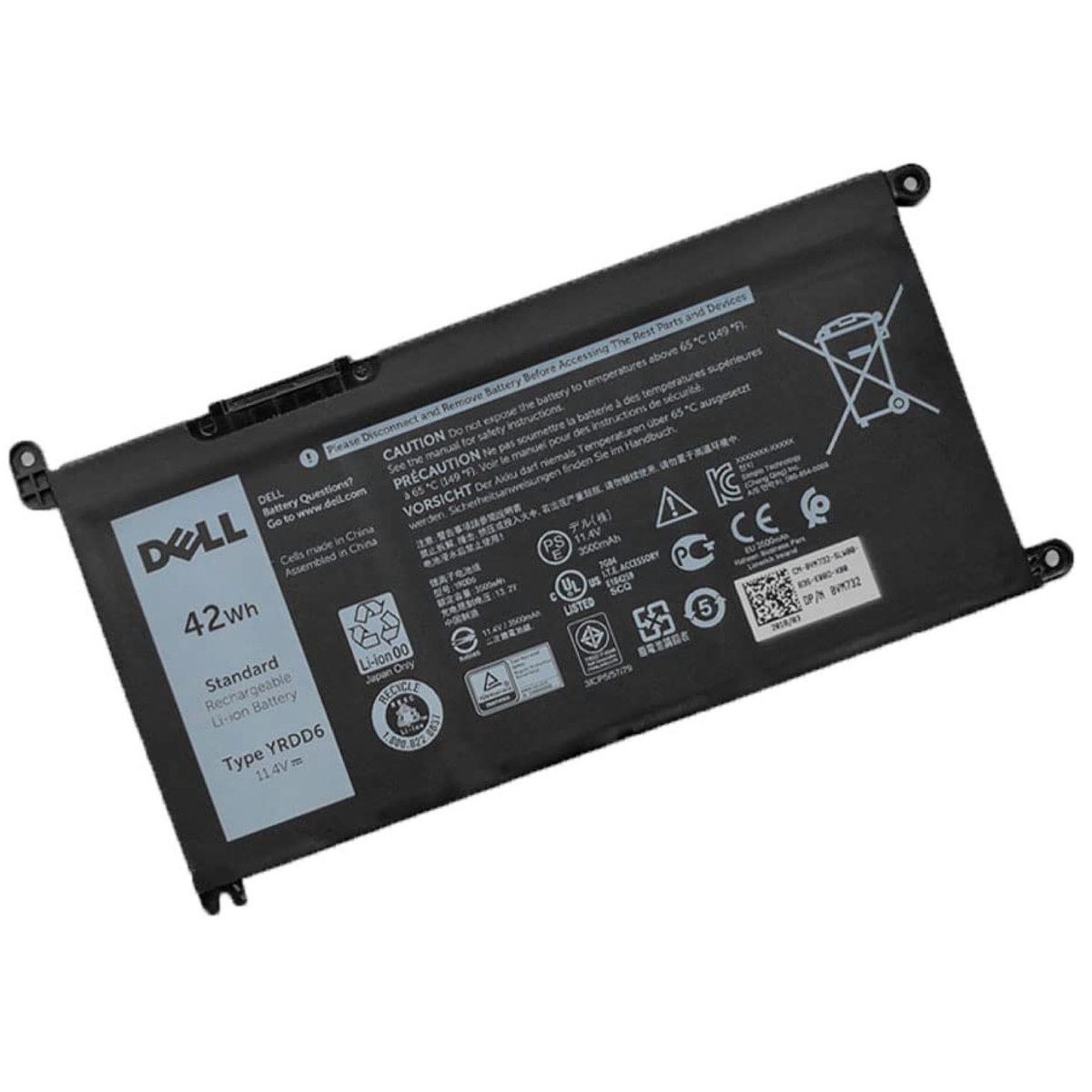 DELL - BATERIA PARA DELL YRDD6 42Wh 11.46V 3 CELDAS 14 15 5480 5482 5485 5584