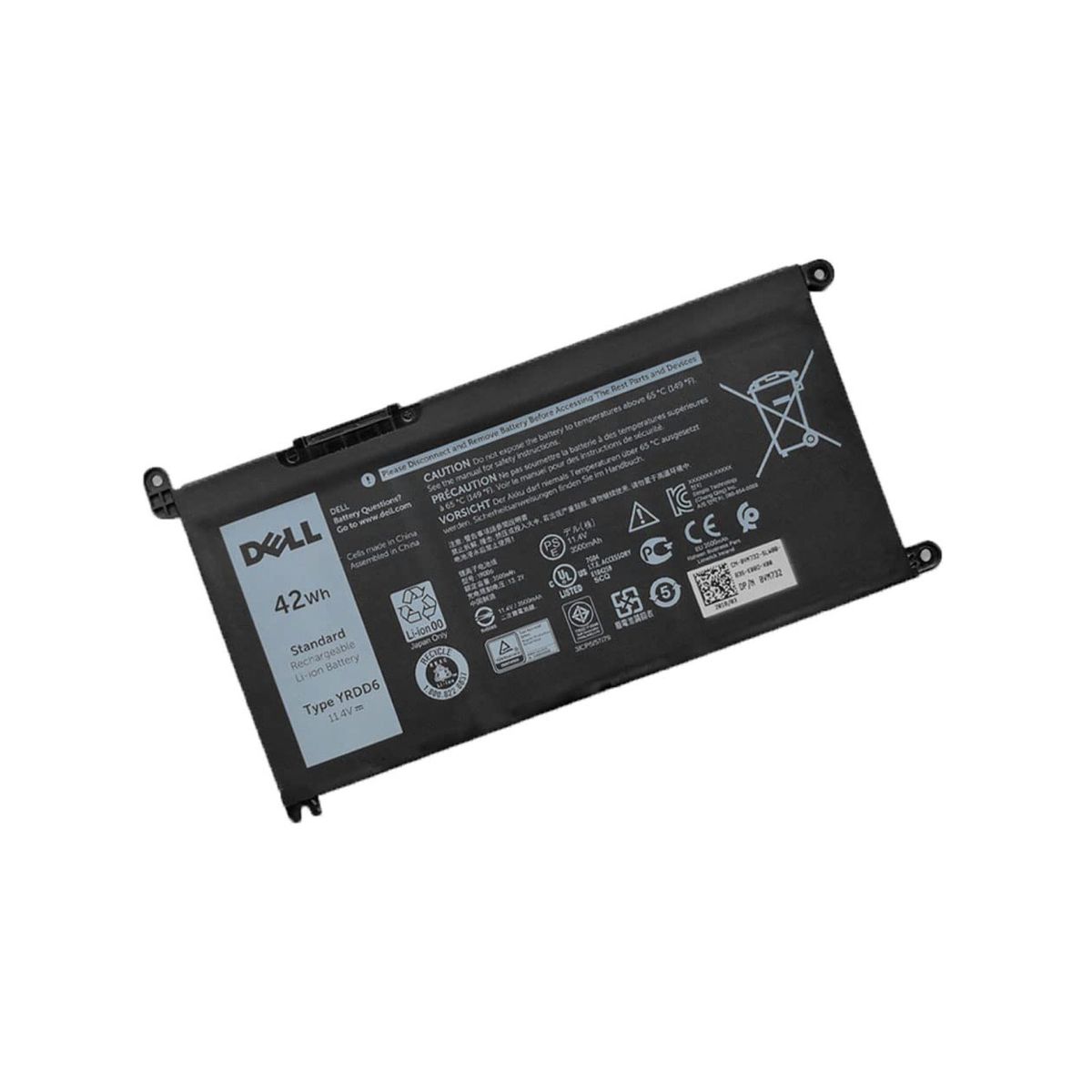 DELL - BATERIA PARA DELL YRDD6 42Wh 11.46V 3 CELDAS 14 15 5480 5482 5485 5584