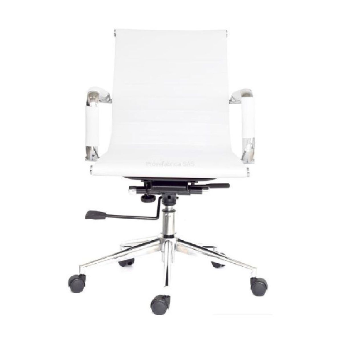 MOBELART - Silla de Oficina Gerente Boss PU Blanco möbelArt