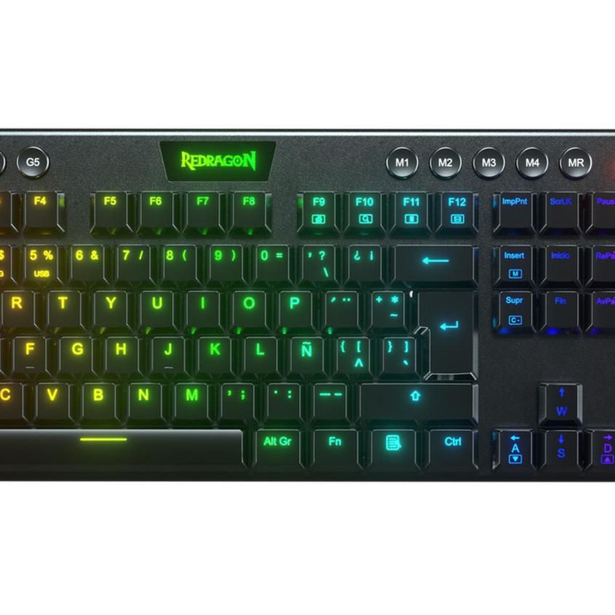 REDRAGON - TECLADO MECANICO REDRAGON HORUS FS RGB WLS RED-SW NEGRO