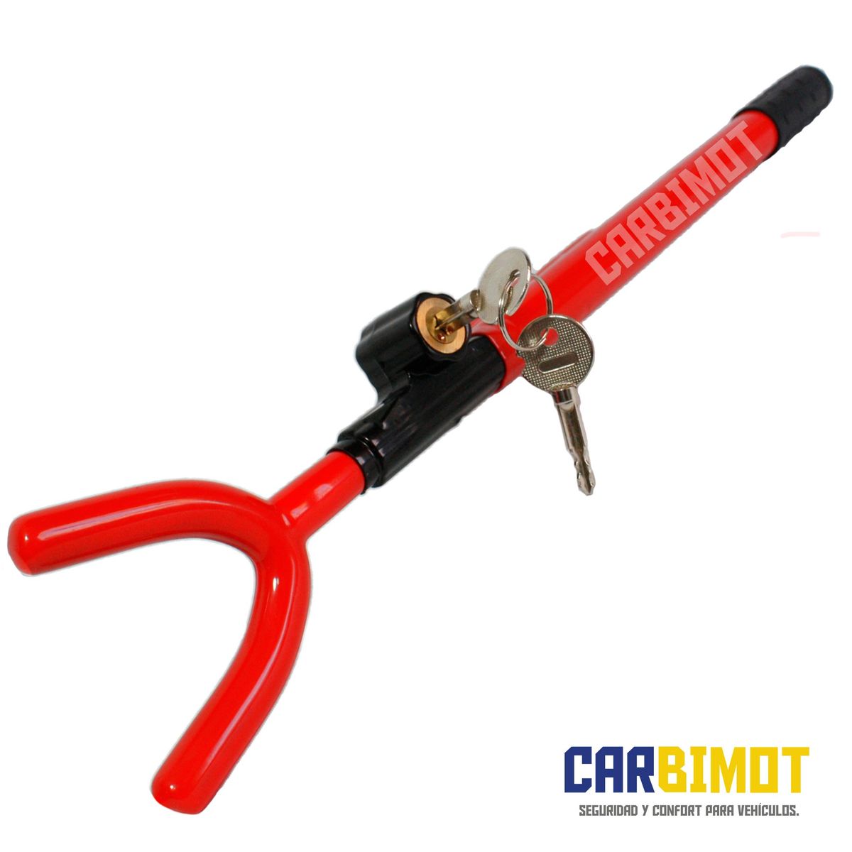 GENERICO - SEGURO BLOQUEO TRABA TIMON ANTIRROBO DE VEHICULOS