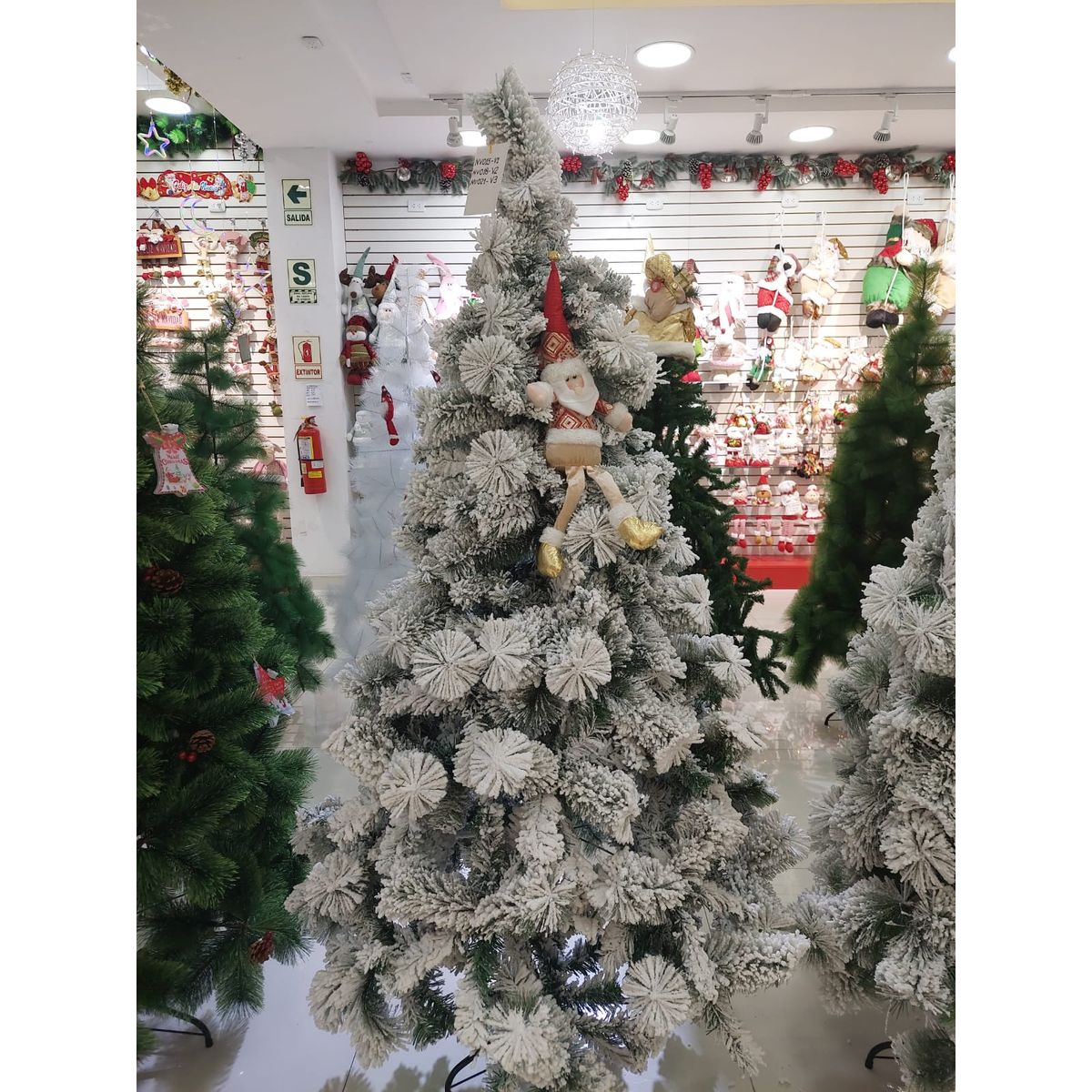 GENERICO - Árbol de Navidad 1.8 m. verde nevado