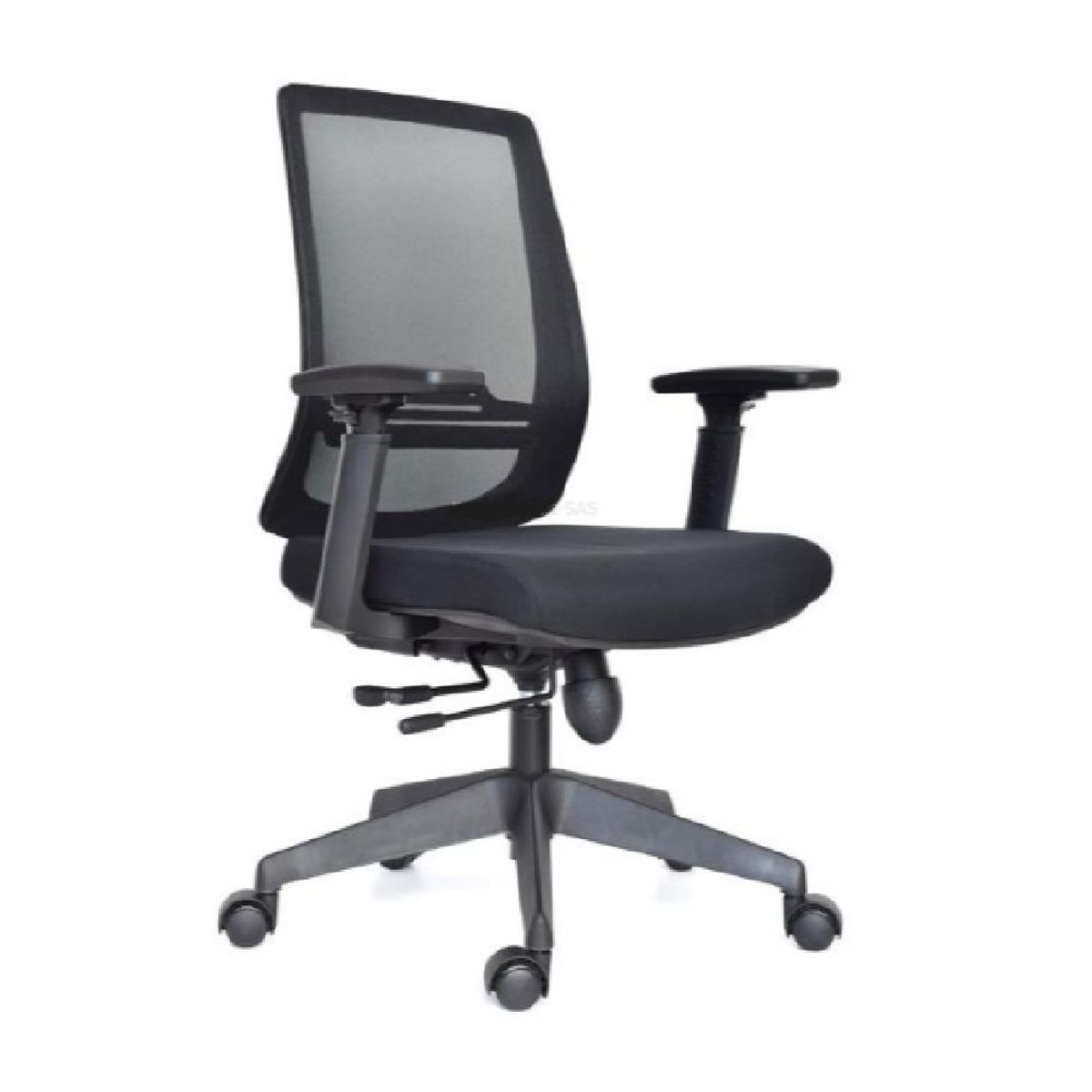 MOBELART - Silla de Oficina Gerente Think BN Negro Ergonómica möbelArt