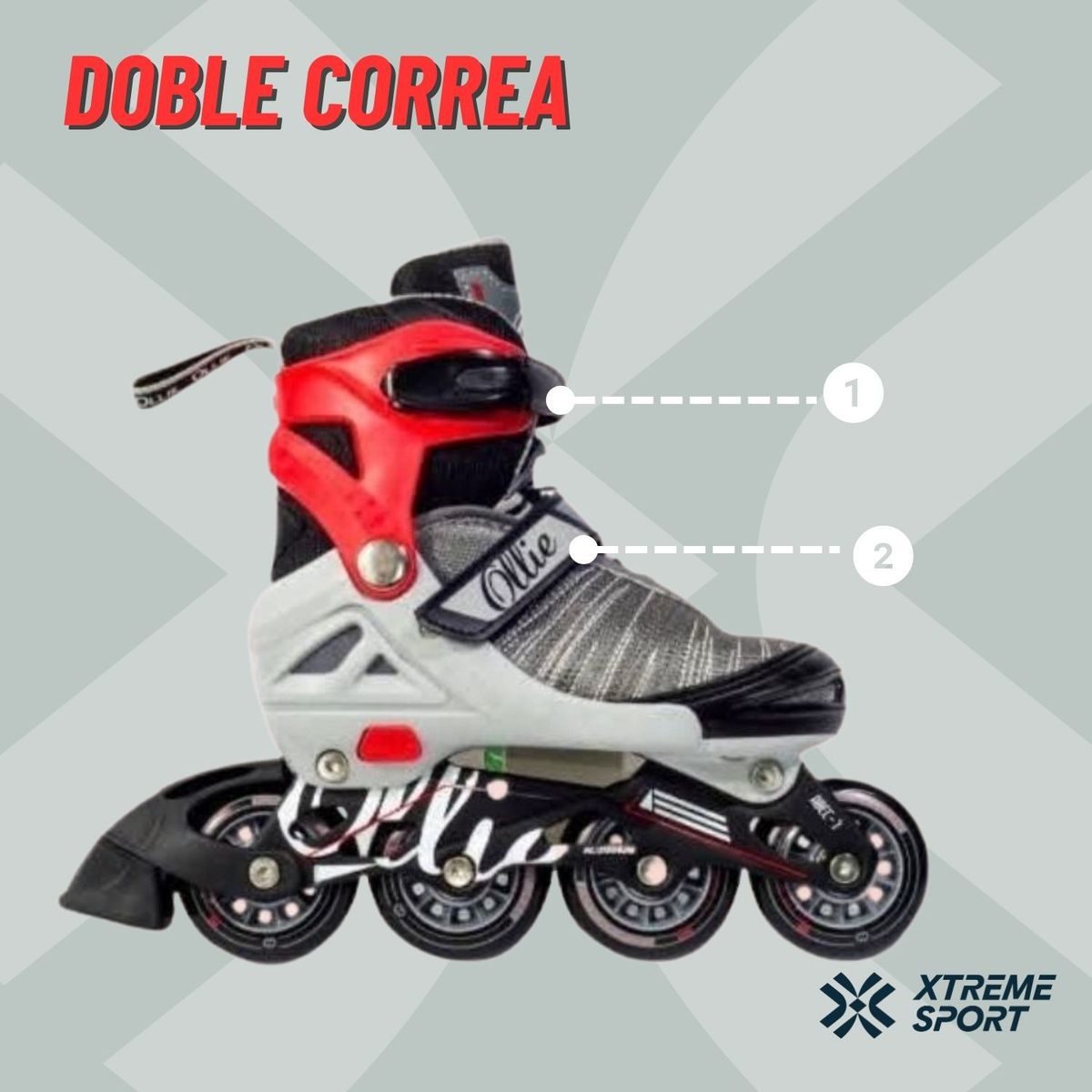 OLLIE - Patin Lineal Roller Fitness 38 al 41 Graduable