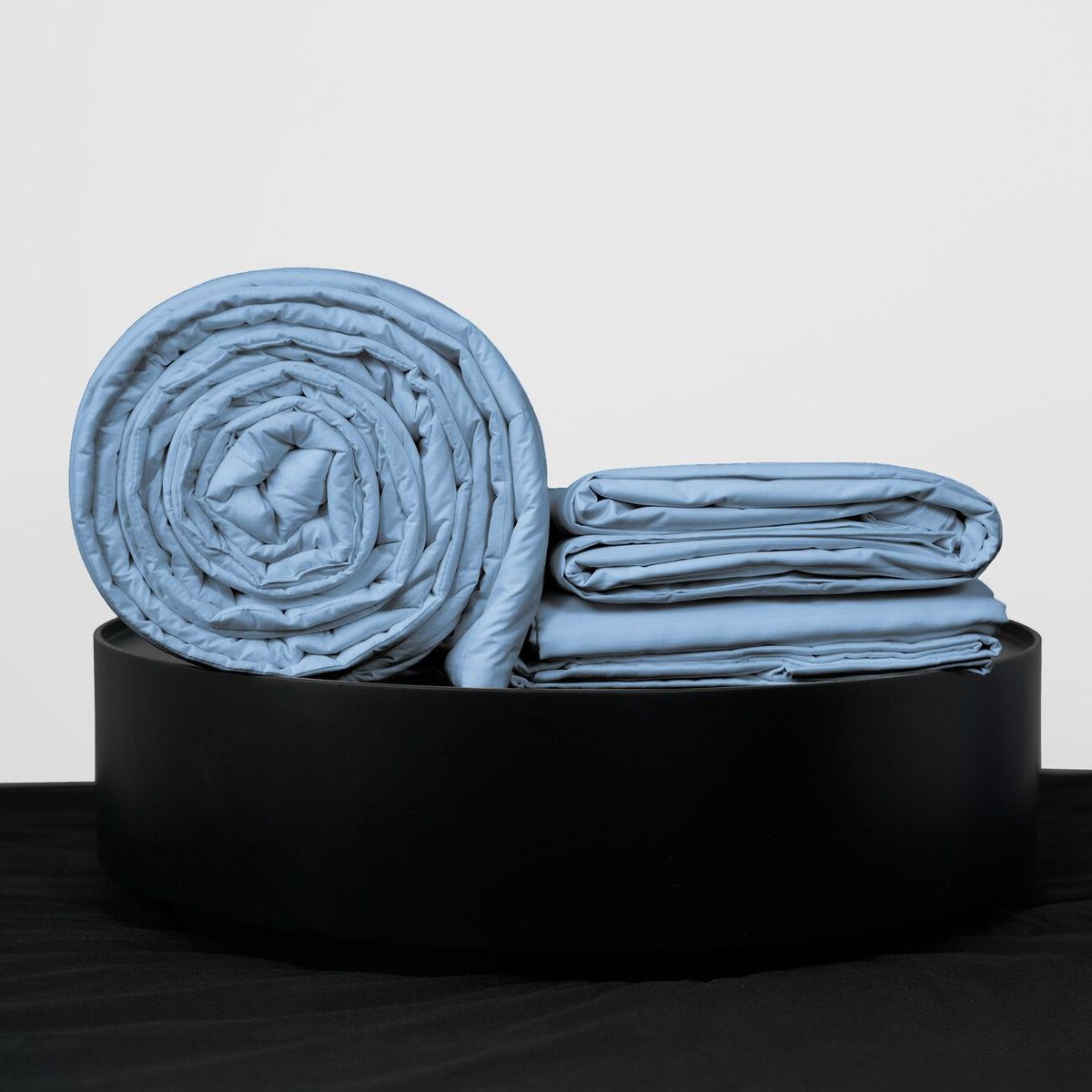 COBITEX HOME - Sábanas + Plumón Hipoalergénico + Funda Plumón Queen Azul Cielo 100 Algodón.