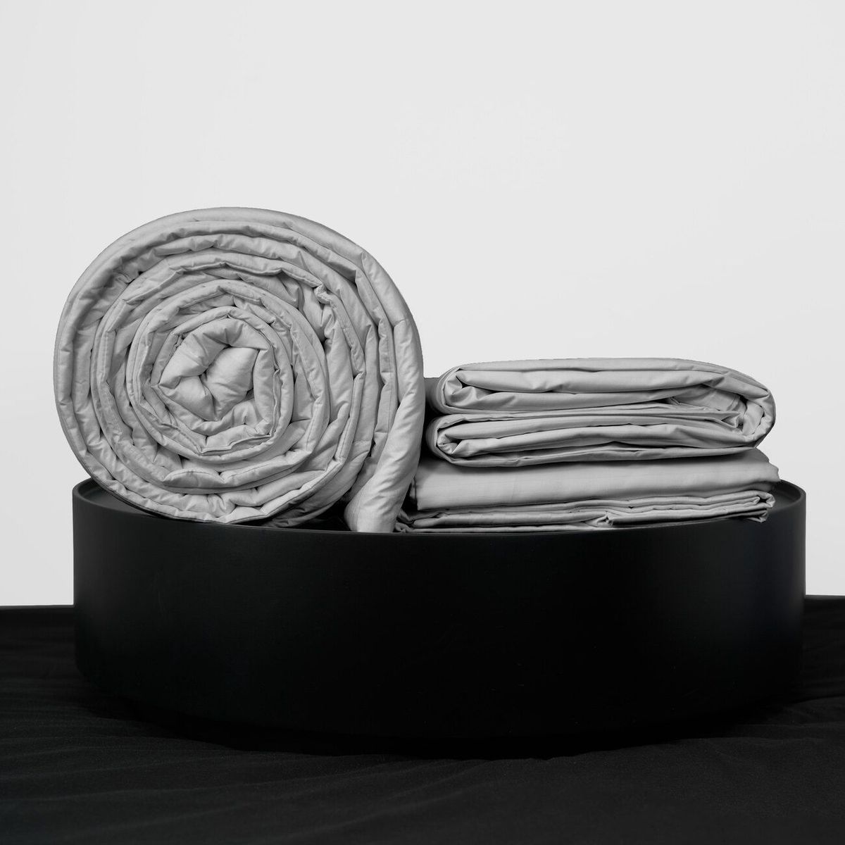 COBITEX HOME - Sábanas + Plumón Hipoalergénico + Funda Plumón 1 Plaza Gris 100% Algodón.