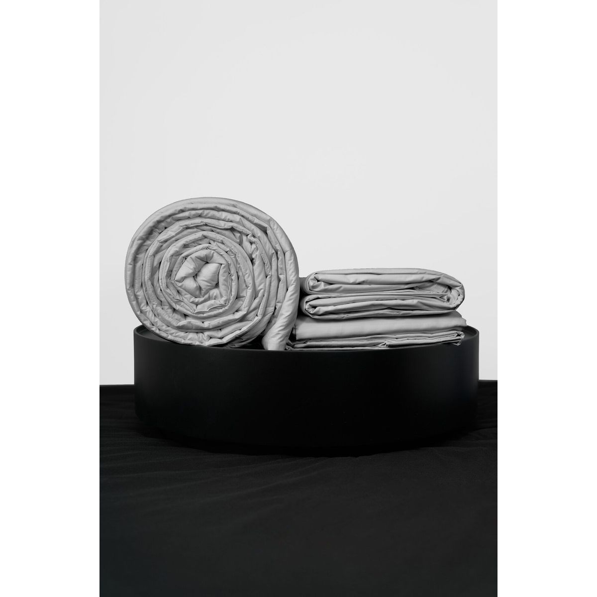 COBITEX HOME - Sábanas + Plumón Hipoalergénico + Funda Plumón 1 Plaza Gris 100% Algodón.