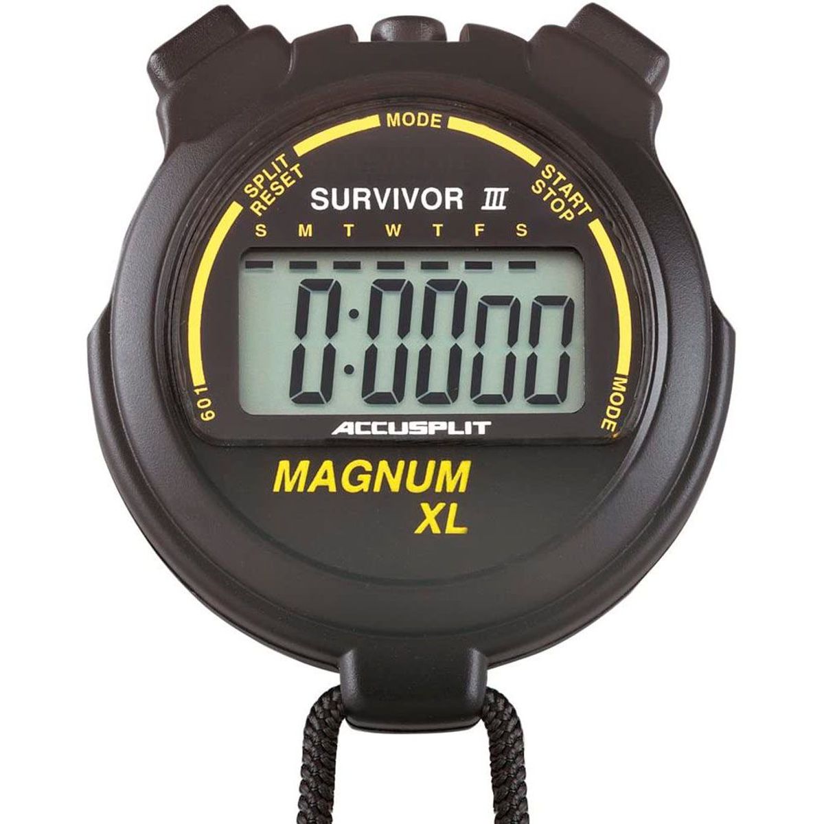 ACCUSPLIT - Cronómetro Accusplit Survivor III LCD Gigante 24 Hrs -Negro