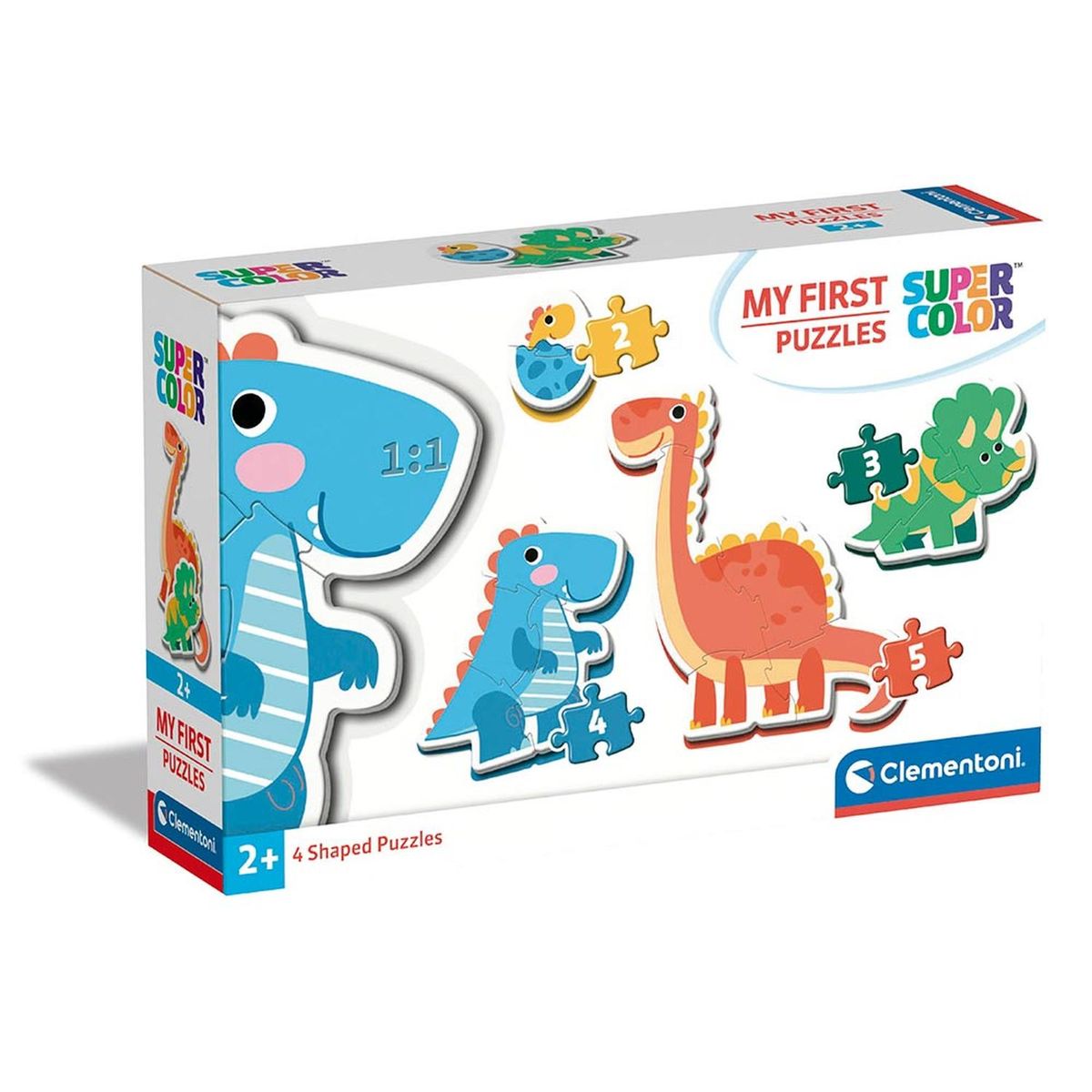 CLEMENTONI - Clementoni SUPER COLOR Mi Primer Rompecabezas Dinosaurios