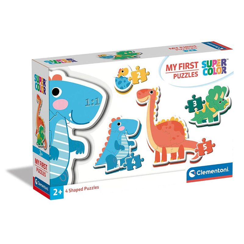 CLEMENTONI - Clementoni SUPER COLOR Mi Primer Rompecabezas Dinosaurios