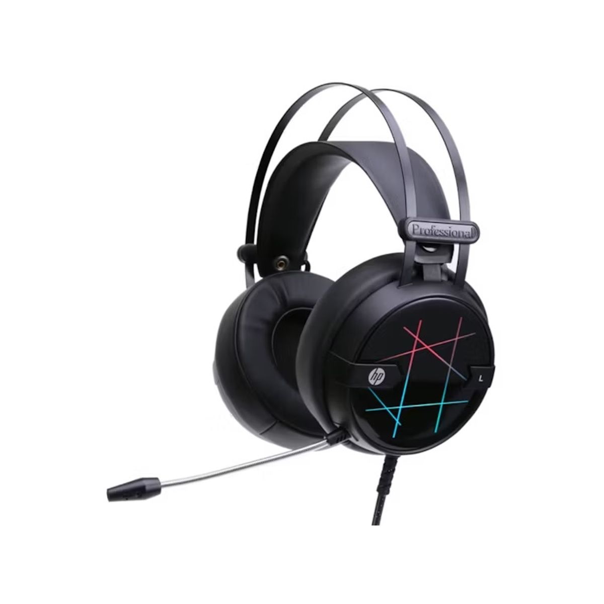 HP - Audifono GAMER HP conector USB iluminacion RGB H160GS - Negro