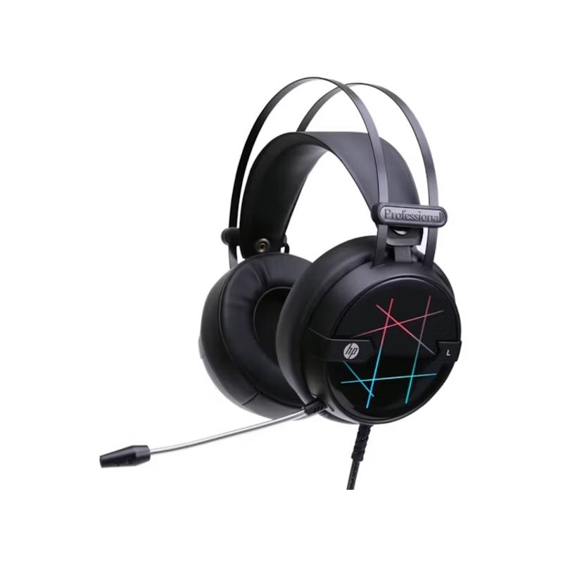 HP - Audifono GAMER HP conector USB iluminacion RGB H160GS - Negro