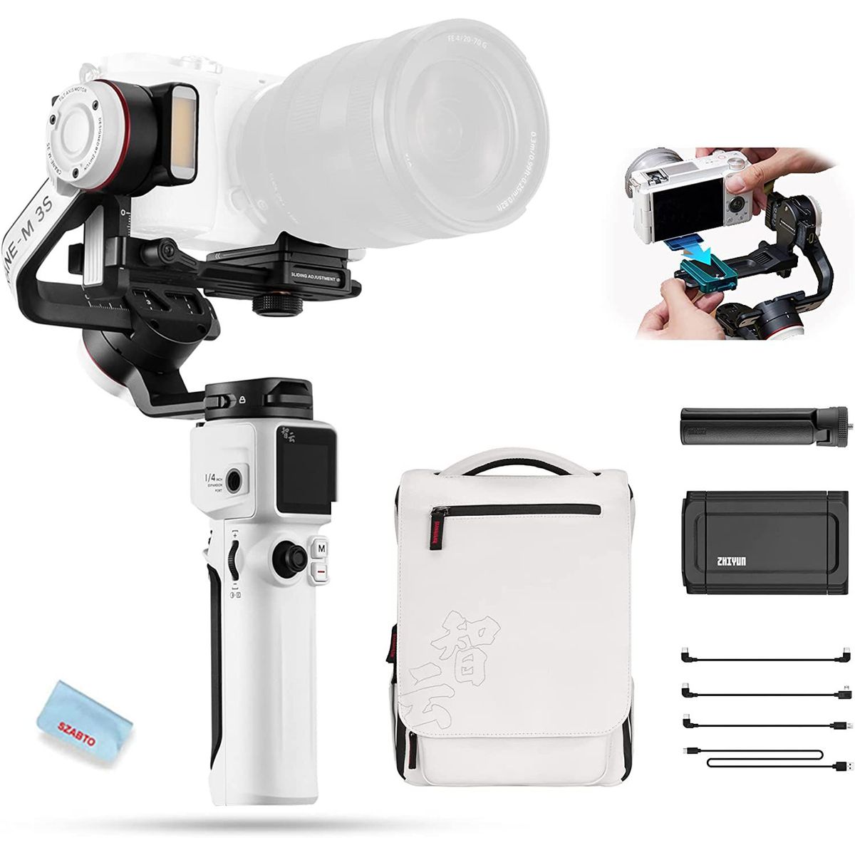 ZHIYUN - Zhiyun Crane M3S Combo Estabilizador para Cámaras y Smartphones