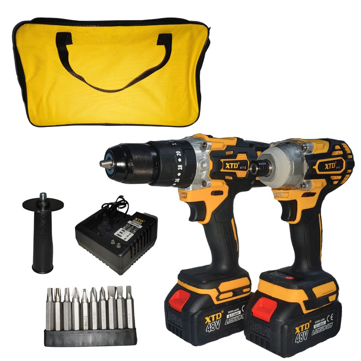 XTD - TALADRO ATORNILLADOR PERCUTOR  ATORNILLADOR IMPACTO 48V XTD