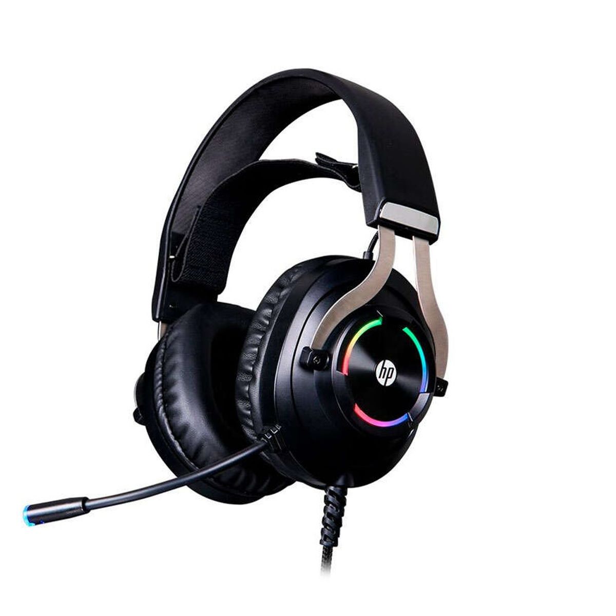 HP - Audifono GAMER HP H360 con iluminación RGB - Negro