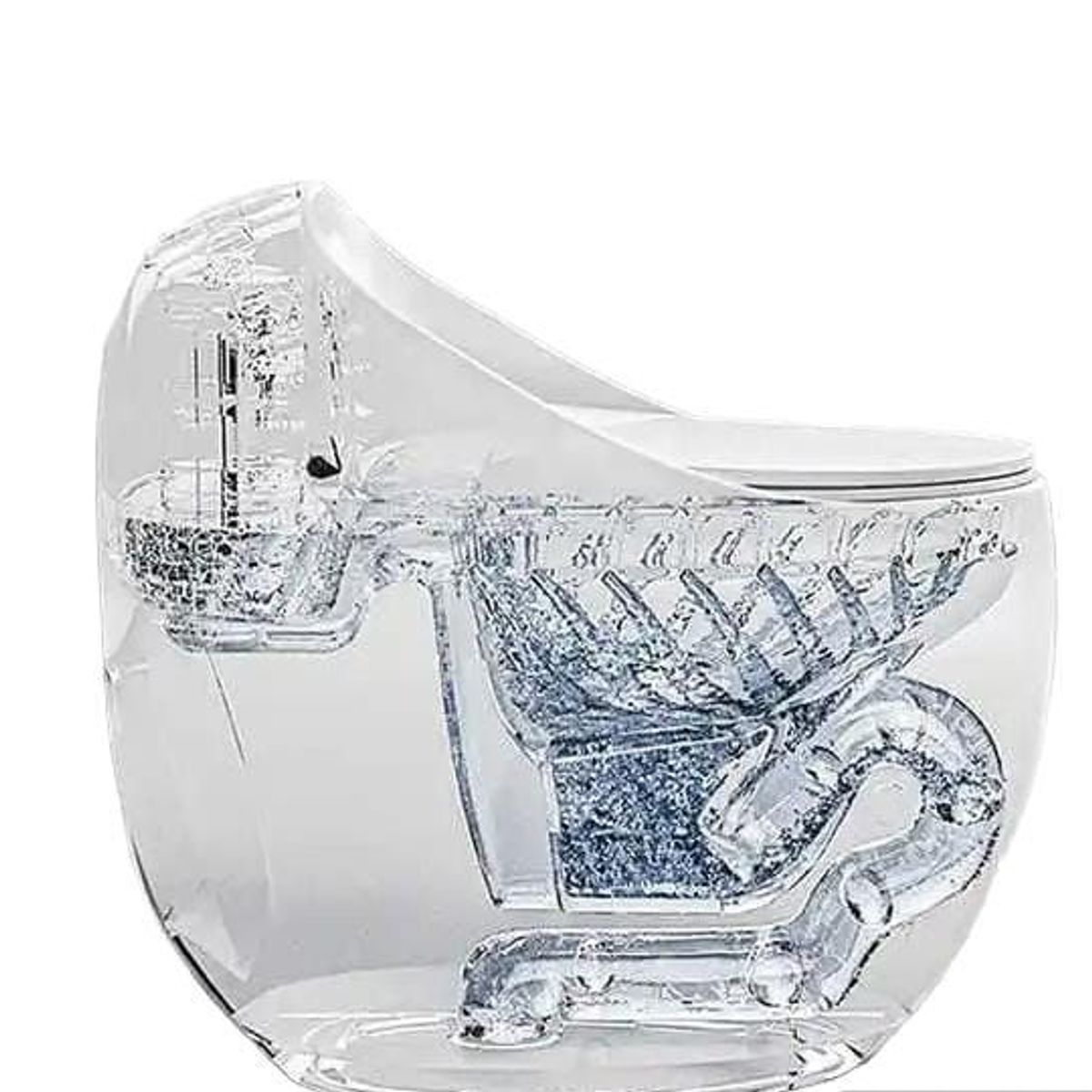 GENERICO - INODORO ONE PIECE BLANCO-MARMOLEADO