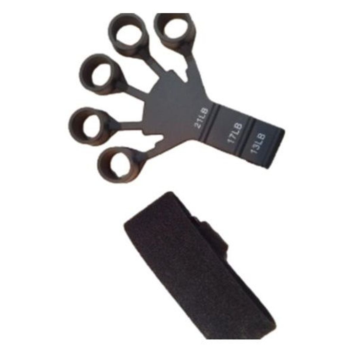 ALPHA GYM - Ejercitador de dedos y antebrazos Finguer Grip black Fuerza