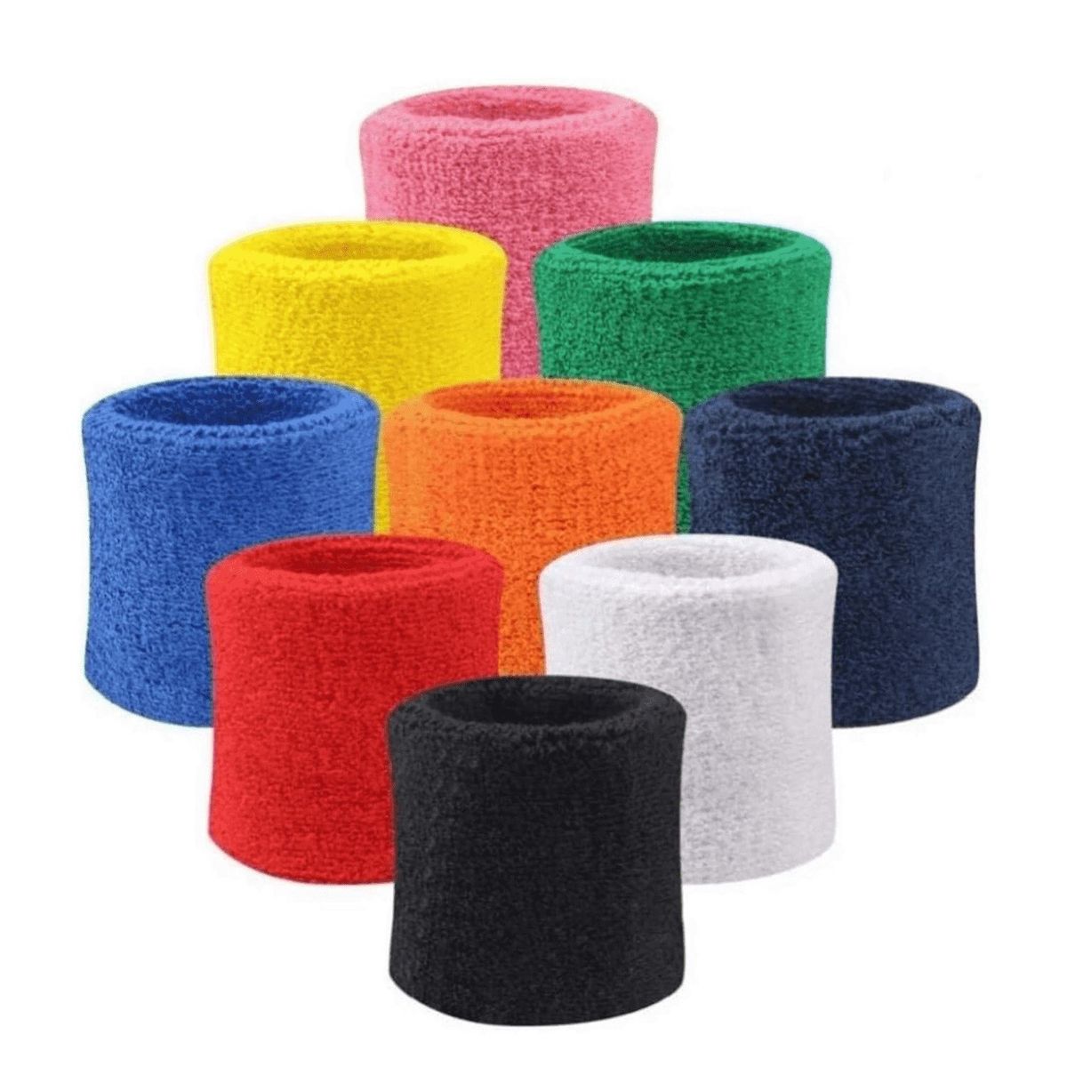 ALPHA GYM - Muñequeras deportivas absorbentes Negro