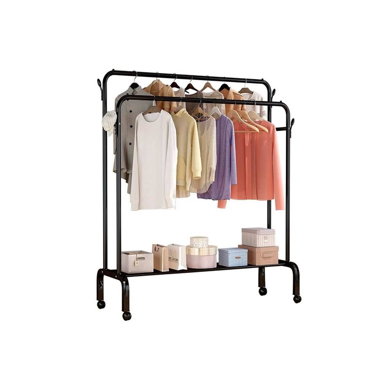 GENERICO - Estante Organizador Ropa Perchero Con Ruedas PB