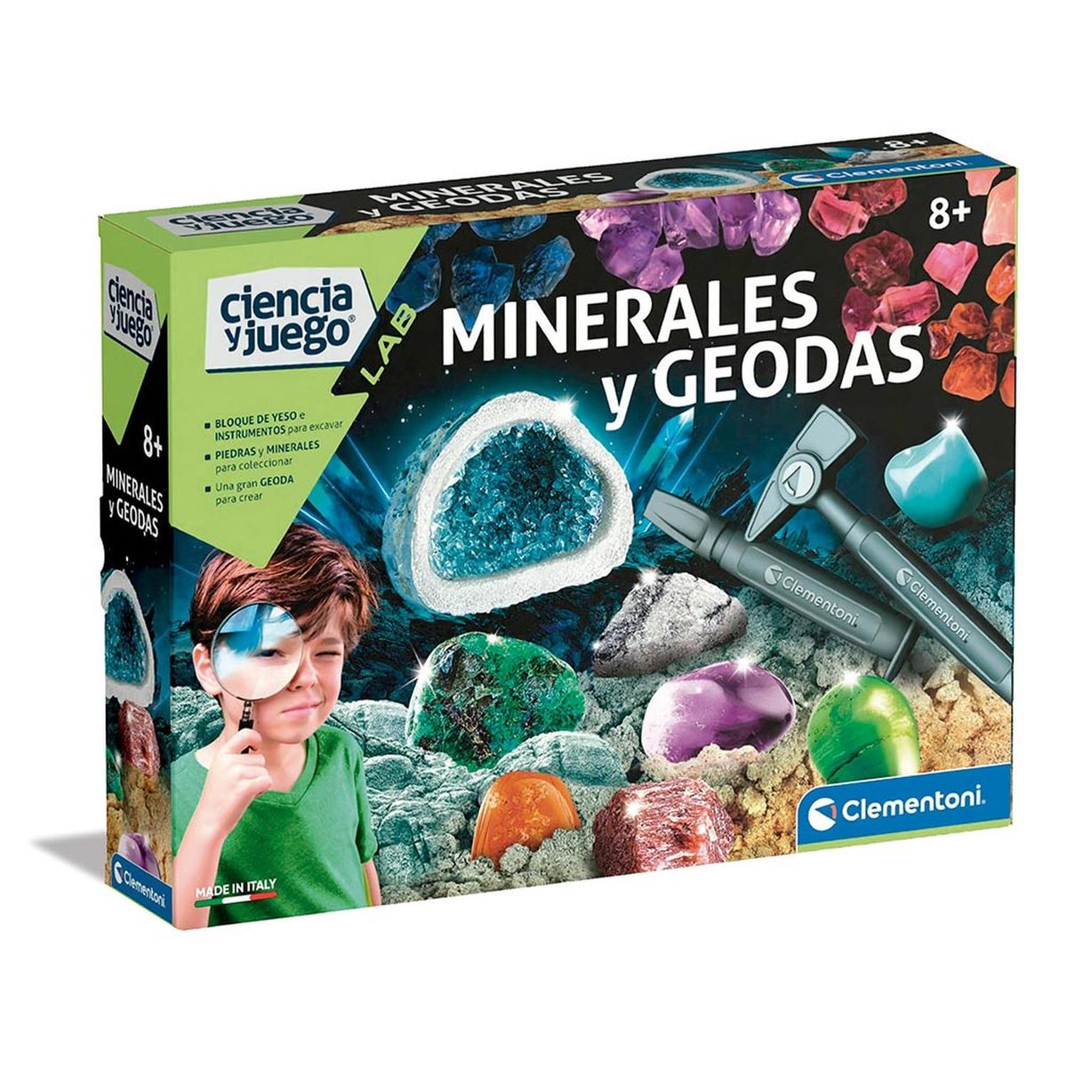 CLEMENTONI - Clementoni Ciencia y Juego Lab - Minerales y Geodas