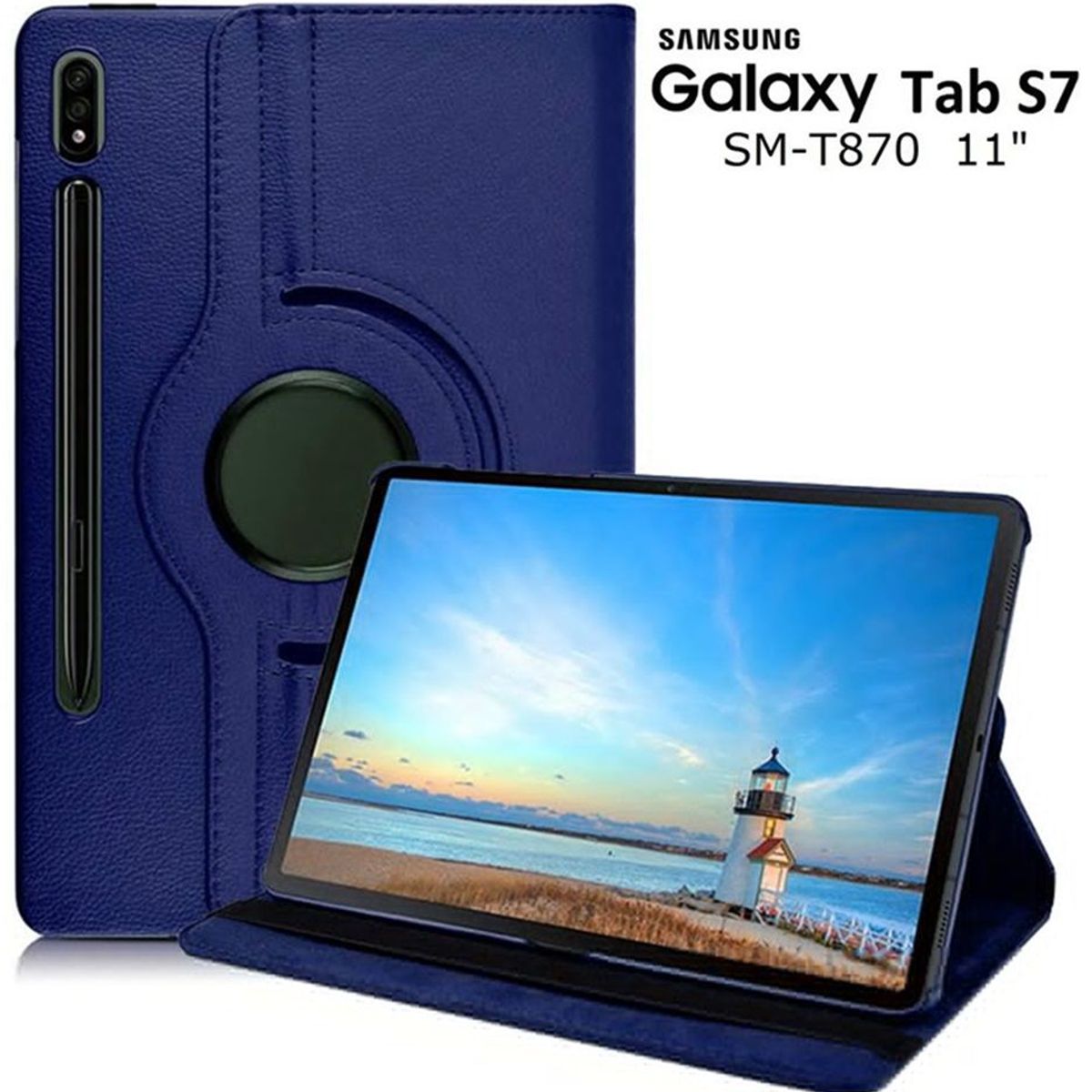 GENERICO - Funda Giratoria 360° Protector Cover para Samsung Tab S7 11 SM-T870