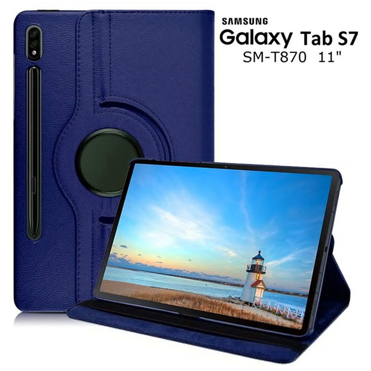 GENERICO - Funda Giratoria 360° Protector Cover para Samsung Tab S7 11 SM-T870