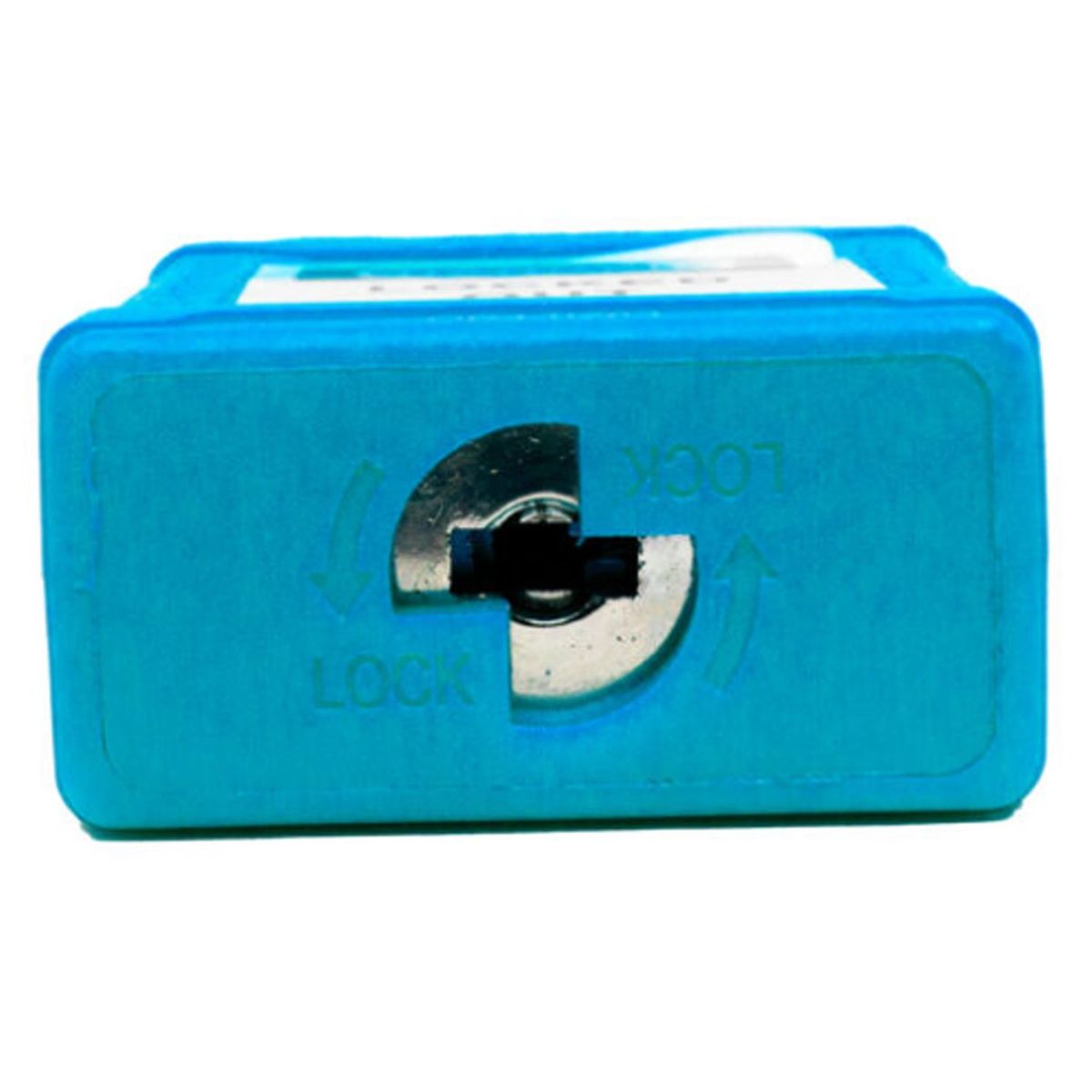 GENERICO - CANDADO NO AISLADO COLOR CELESTE 3 pulgadas