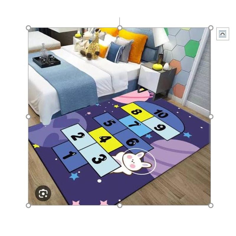 GENERICO - Alfombra tapete didáctico para niños  base anti deslizante 80 x 160cm