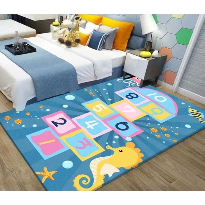 GENERICO - Alfombra tapete didáctico para niños  base anti deslizante 80 x 160cm