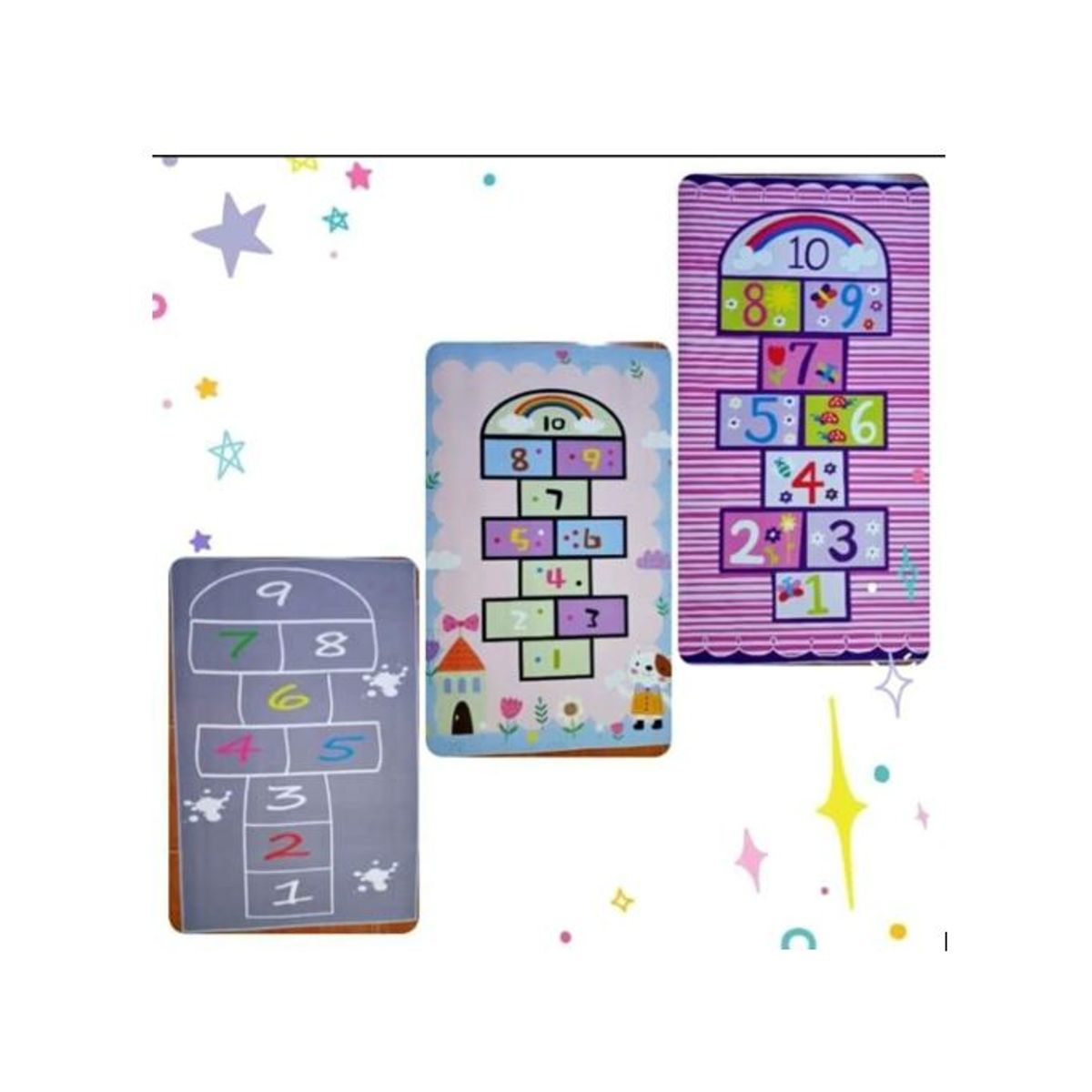 GENERICO - Alfombra tapete didáctico para niños  base anti deslizante 80 x 160cm