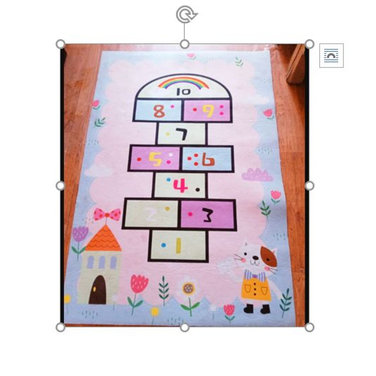 GENERICO - Alfombra tapete didáctico para niños  base anti deslizante 80 x 160cm