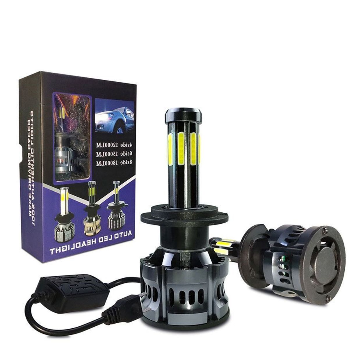 GENERICO - Luces Led H4 Alta/baja Sistema 360 300% Mas Brillo