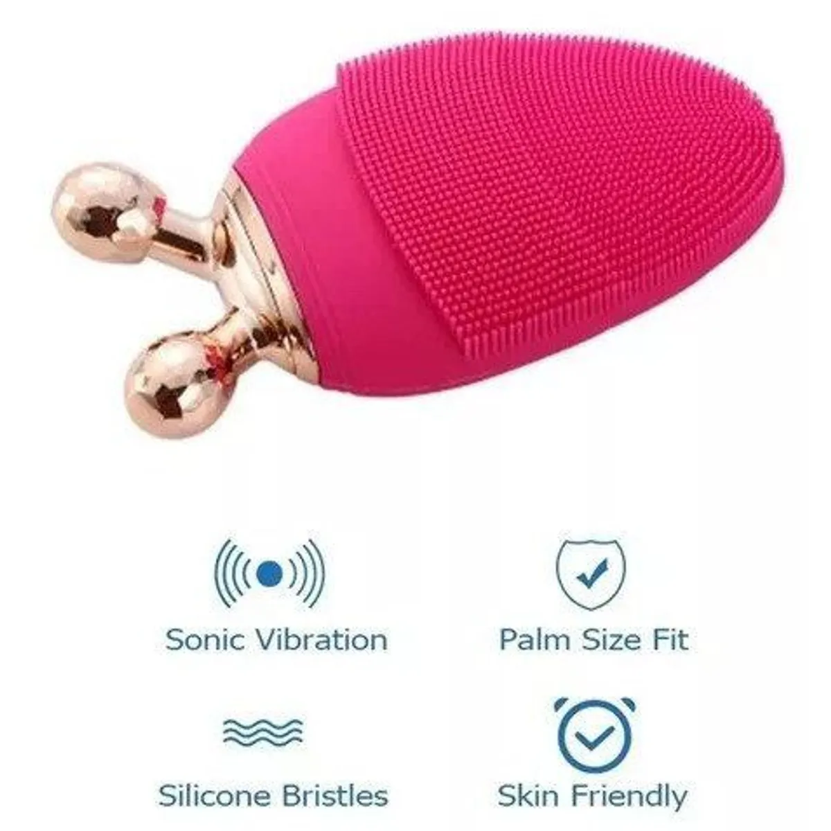 RAMKO - Cepillo Limpiador Facial Electrico Con Vibracion