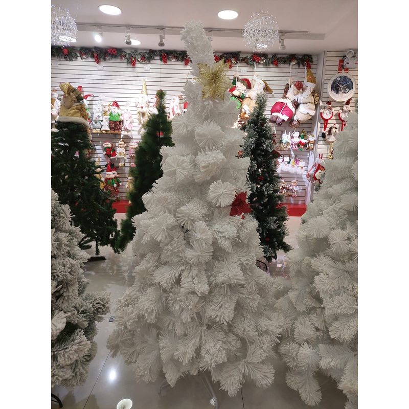 GENERICO - Árbol de Navidad 1.8 m. blanco nevado