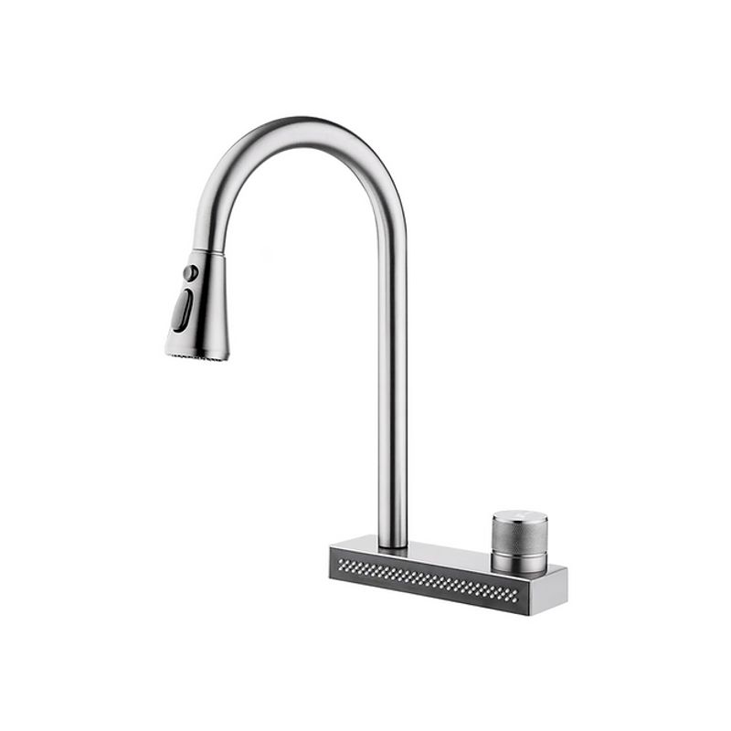 GENERICO - MEZCLADORA DE COCINA CASCADA SATINADO MC304-0900