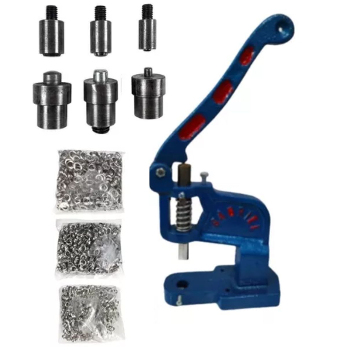 GENERICO - Maquina Remachadora Con Ojales de 4, 5 y 6mm por 3000 Piezas