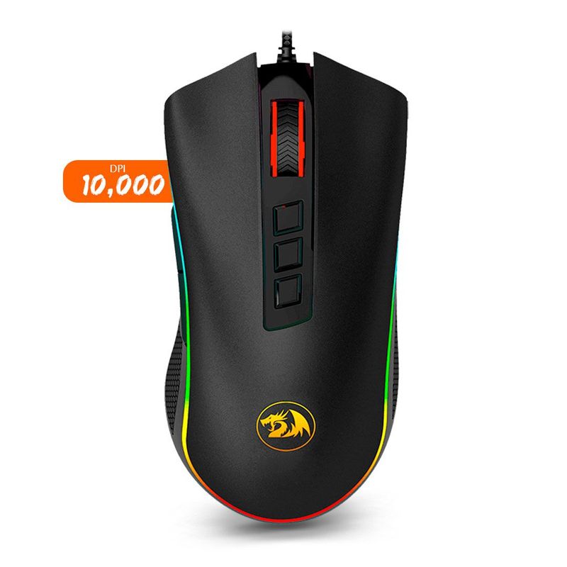 REDRAGON - Mouse Gamer Redragon Cobra Negro RGB 10,000 DPI - M711