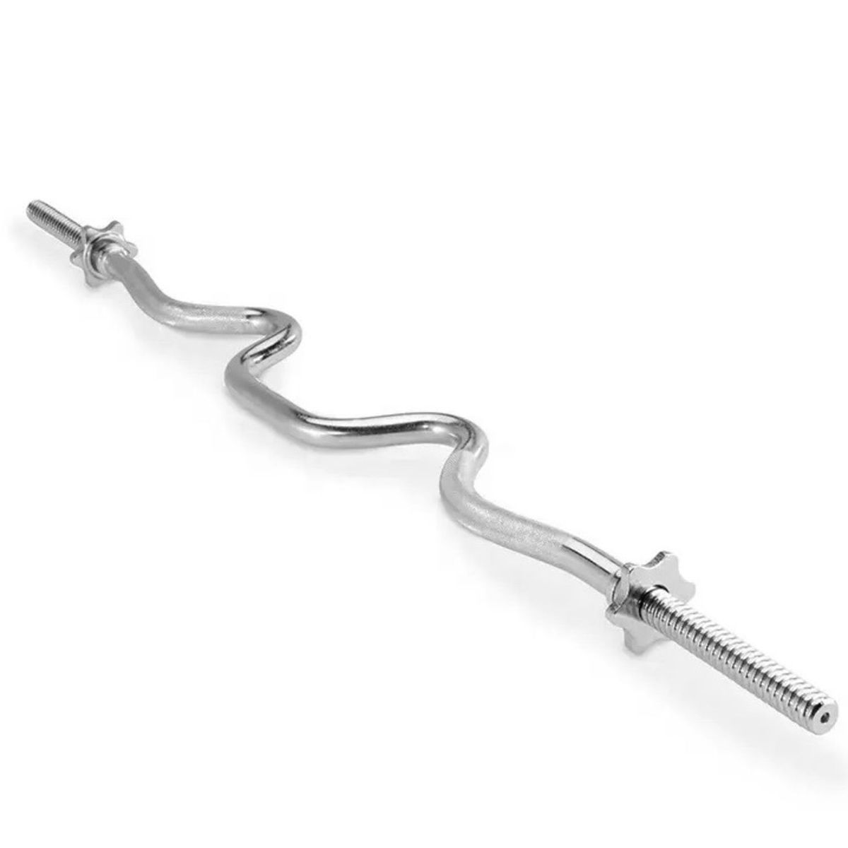 ALPHA GYM - Barra W para pesas y discos Barra importada  Seguros