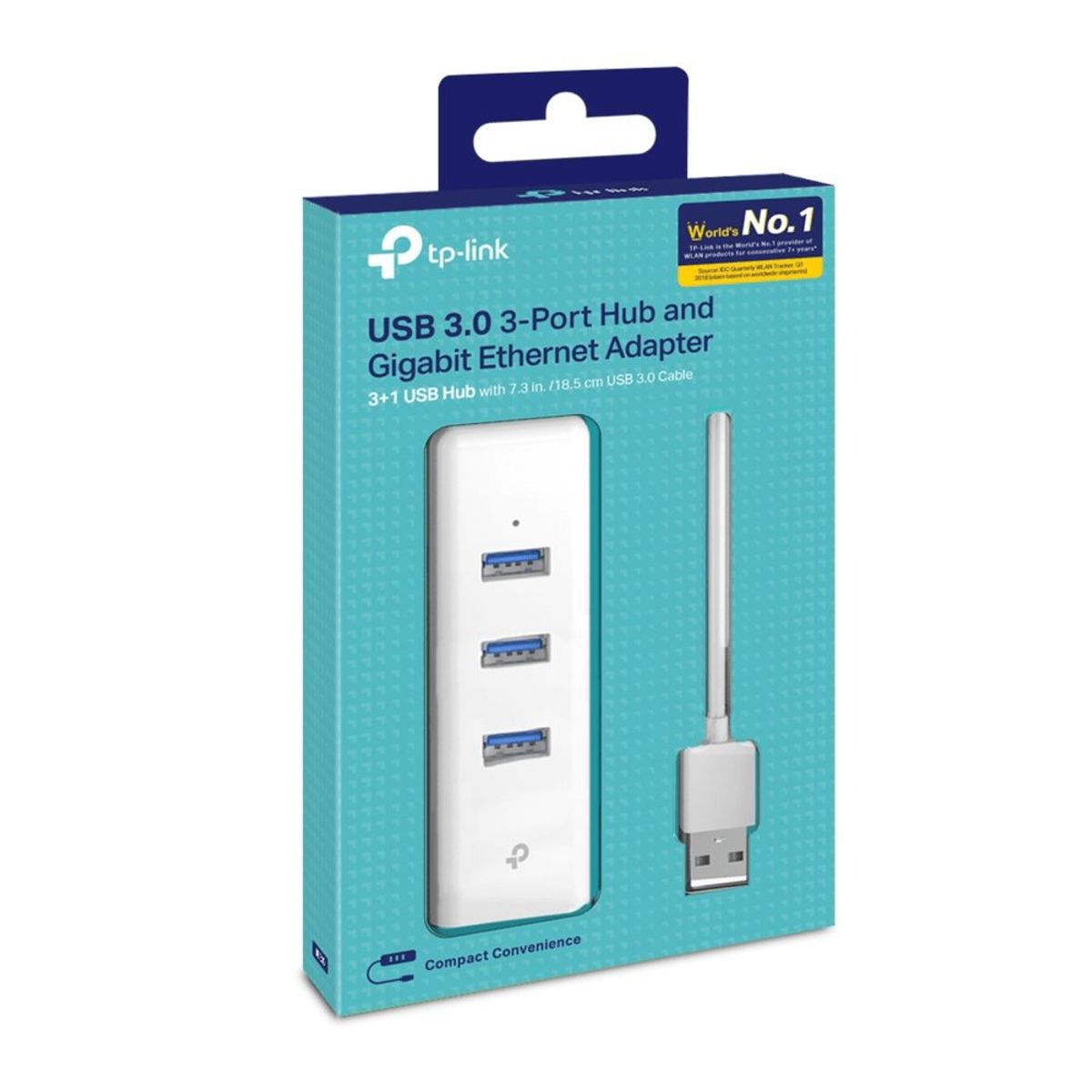 TP LINK - TP-LINK ADAPTADOR USB 2 EN 1 DE 3 PUERTOS USB 3.0 Y ETHERNET (UE330)