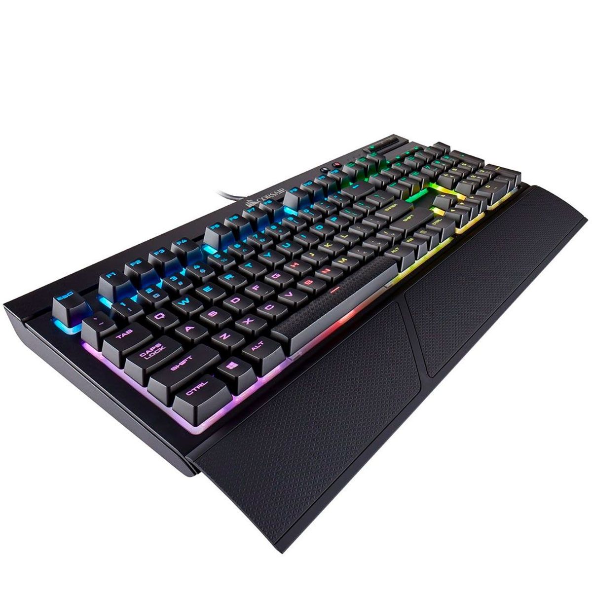 CORSAIR - Teclado gamer Corsair NEGRO K68 QWERTY Cherry MX Red español RGB