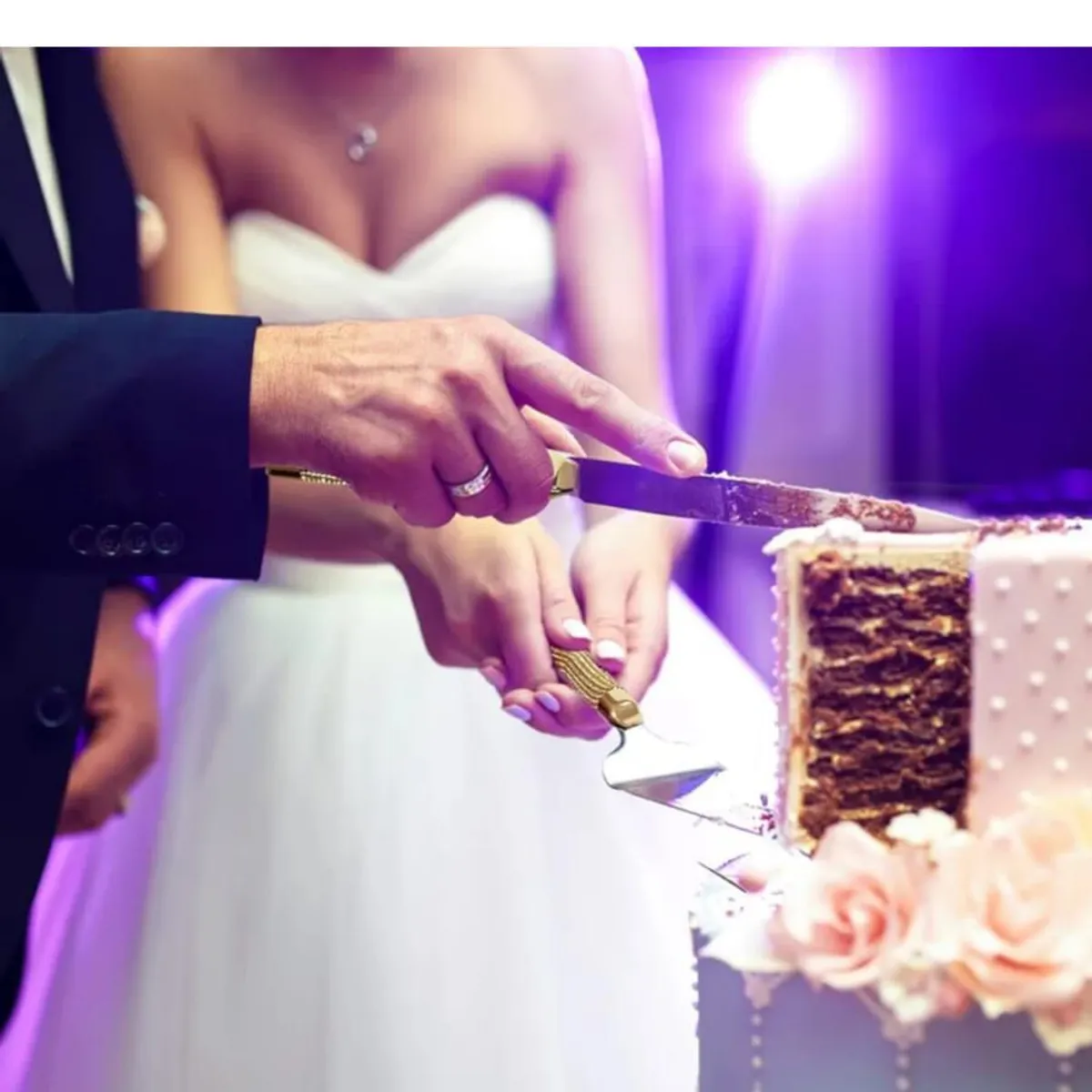 GENERICO - Cuchillo y Espatula Para Torta Acero Inoxidable