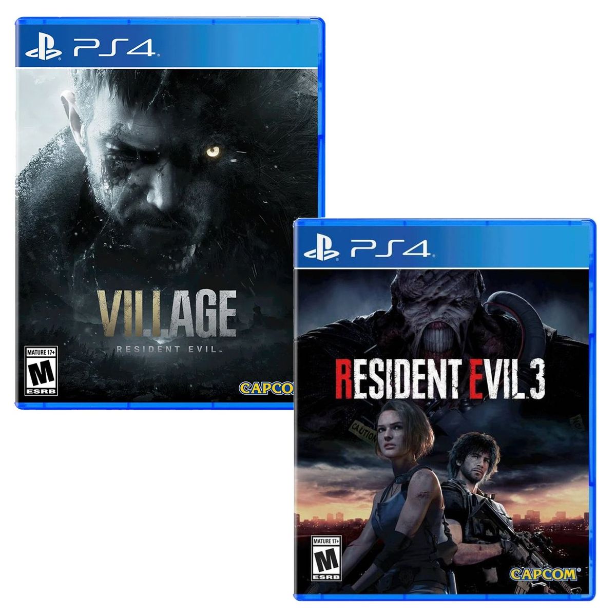 SONY - Resident evil village + Resident evil 3 ps4