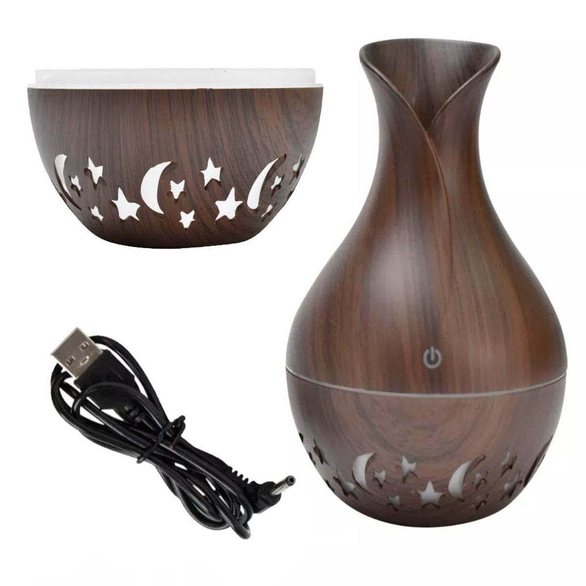 GENERICO - Humidificador De Esencias Luna Y Estrellas Aromatizador Portatil