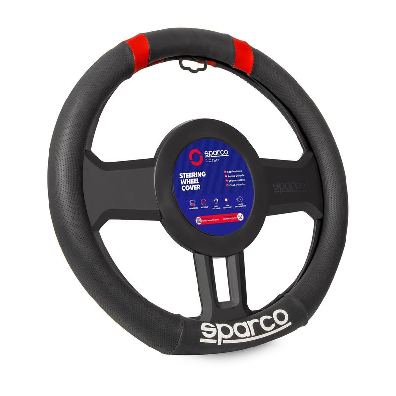 SPARCO - Forro funda De Timon Cuero Sparco Corsa Spc1114rd